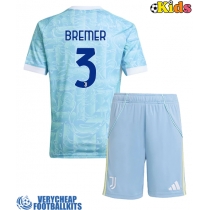 Juventus Gleison Bremer #3 Replica Away Minikit 2025-26 Short Sleeve (+ pants)